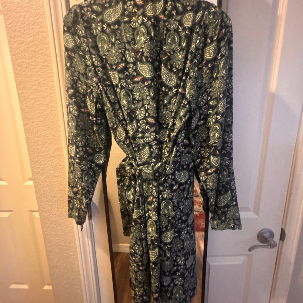 🌸SALE ⭐️NEW Boden Paisley Print Dress in Blue and Green - Picture 6 of 6